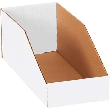 5 x 12 x 4 <span class='fraction'>1/2</span>" White Bin Boxes